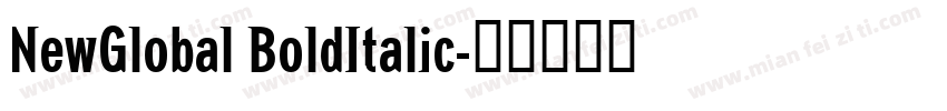 NewGlobal BoldItalic字体转换